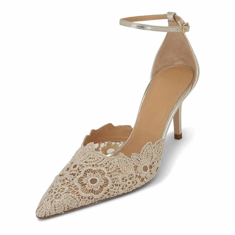 NEW ARTEANA women's amalfi 75 d'orsay heels in cream